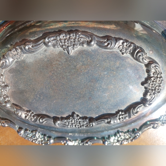 Antique Serving Dish With Cover Silver Plated - Picture 2 of 11